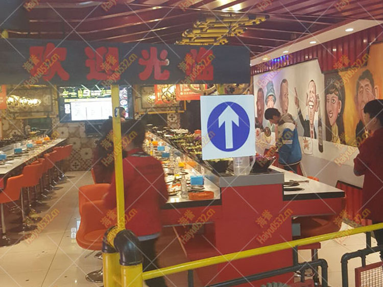 威海烤涮一体回转火锅乐动注册官网安装完毕
