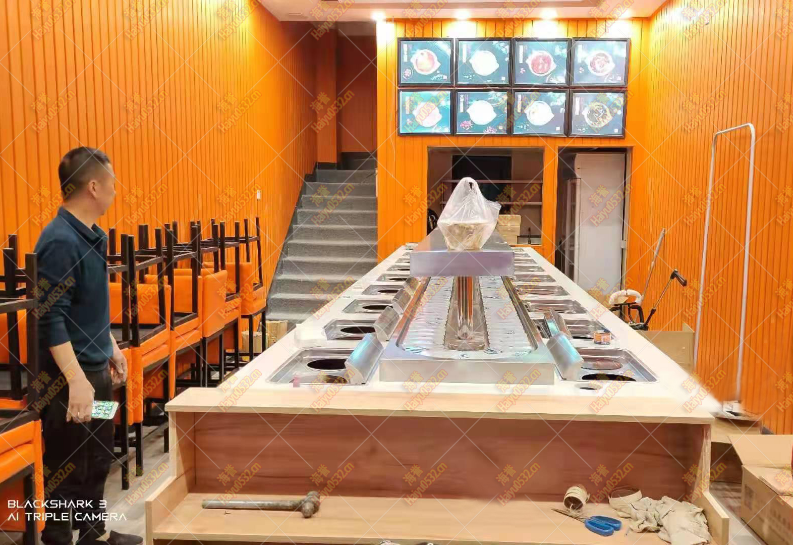 天津直线无烟涮烤旋转小火锅乐动注册官网