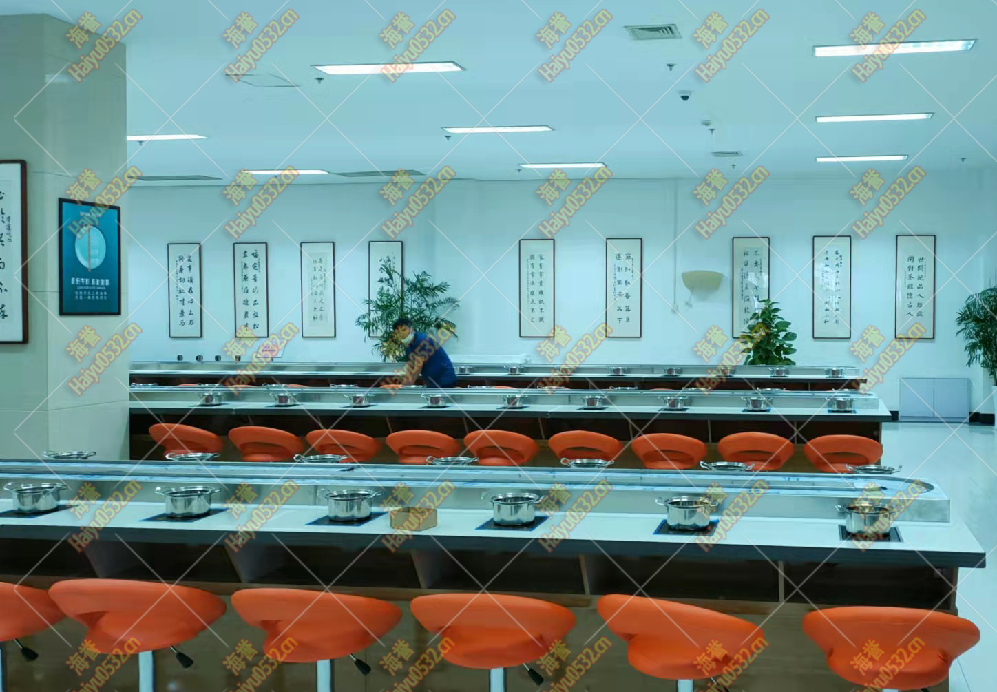 直线乐动注册官网书法风格装饰店完成