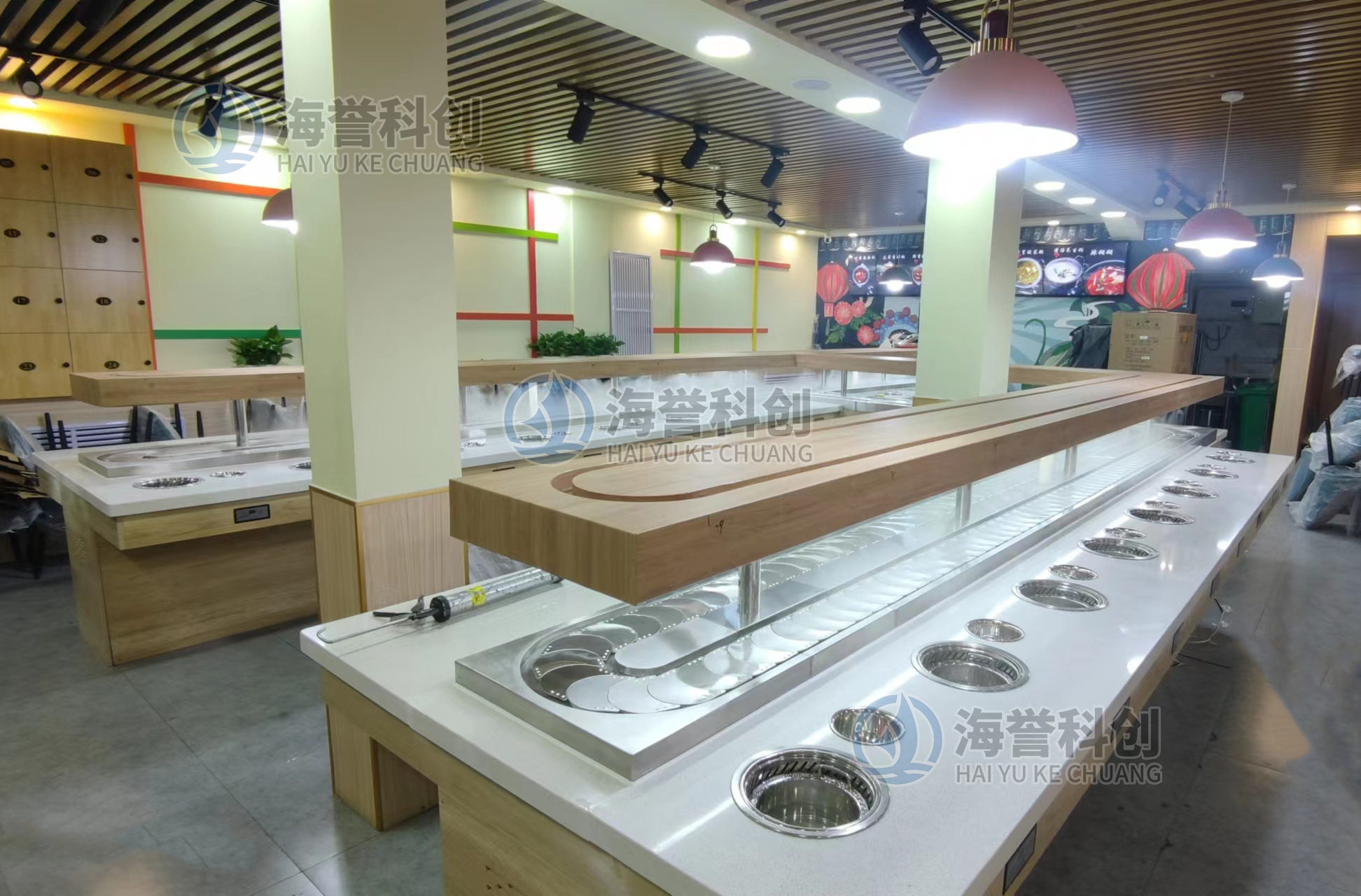 贺兰h型智能送餐小火车完成