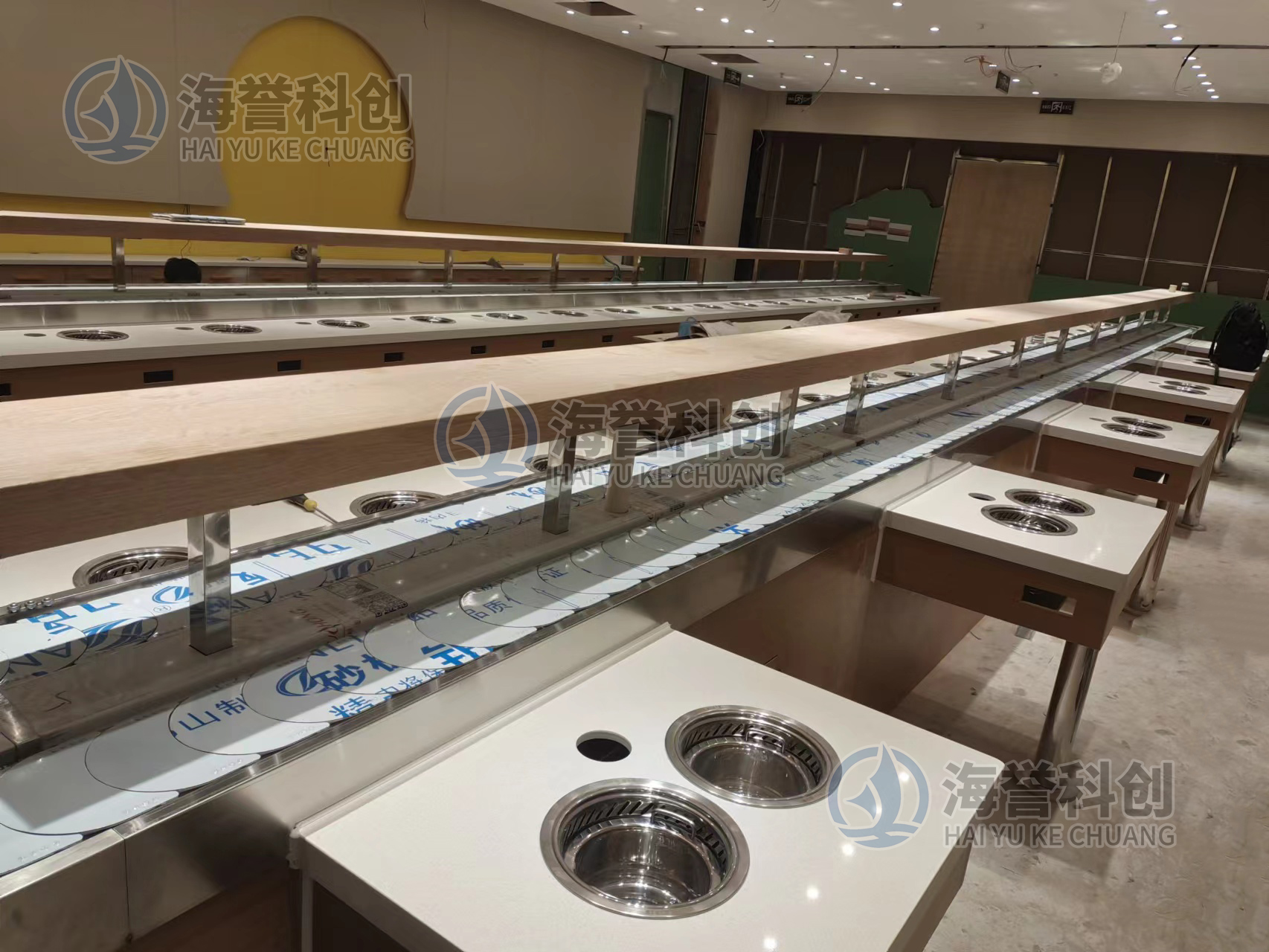 西安带中岛回转小火锅U型乐动注册官网完成